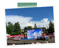 呉羽高校　管弦＆書道 コラボ